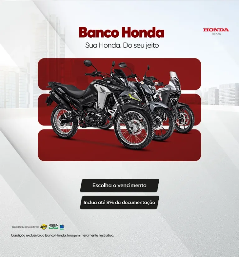 Banner Banco Honda Financiamento