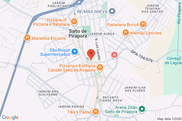 Mapa da localização - Pirapora