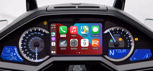 Painel TFT com integração Apple CarPlay e Android Auto