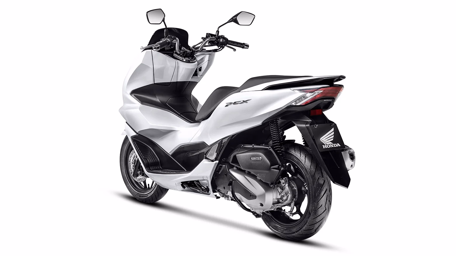 PCX na cor branco perolizado, vista lateral traseira esquerda - 12 de 12
